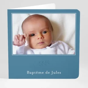 Faire-part de bapteme Petit feuillage*Faire-part Elégant New