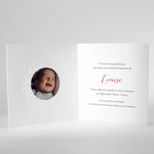 Faire-part de bapteme Poesie*Faire-part Elégant Clearance