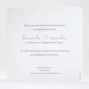 Faire-part de bapteme Ronde de bonheur*Faire-part Elégant Sale