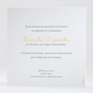 Faire-part de bapteme Ronde de bonheur*Faire-part Elégant Sale
