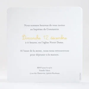 Faire-part de bapteme Ronde de bonheur*Faire-part Elégant Sale