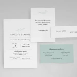 Faire-part de mariage Allegresse*Faire-part Elégant Online