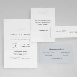 Faire-part de mariage Allegresse*Faire-part Elégant Online