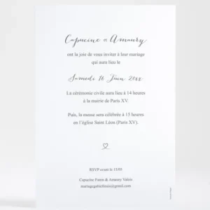 Faire-part de mariage Aloha*Faire-part Elégant Sale