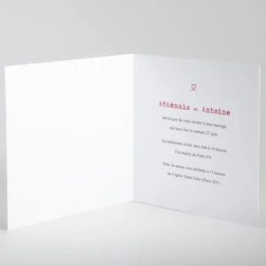 Faire-part de mariage Aloha livret*Faire-part Elégant New