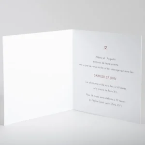 Faire-part de mariage Aloha photo*Faire-part Elégant Online