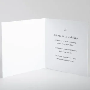 Faire-part de mariage Aloha livret*Faire-part Elégant New