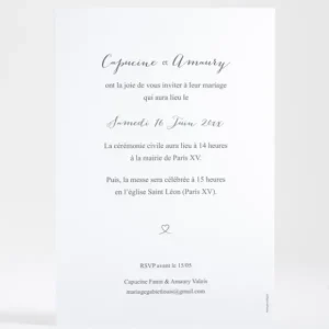 Faire-part de mariage Aloha*Faire-part Elégant Sale
