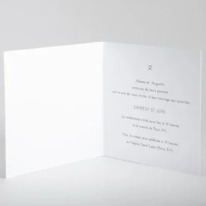 Faire-part de mariage Aloha photo*Faire-part Elégant Online