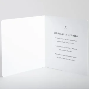 Faire-part de mariage Aloha livret*Faire-part Elégant New