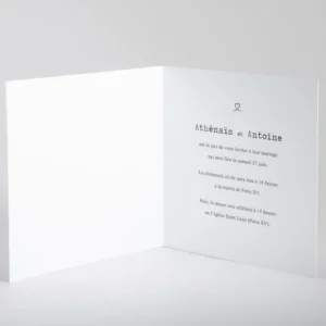 Faire-part de mariage Aloha livret*Faire-part Elégant New