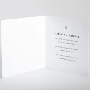 Faire-part de mariage Aloha livret*Faire-part Elégant New