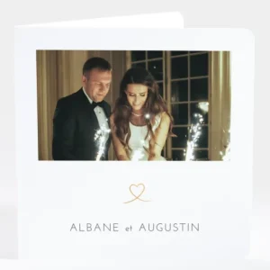 Faire-part de mariage Aloha photo*Faire-part Elégant Online