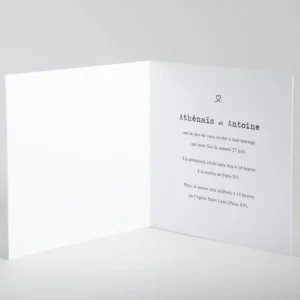 Faire-part de mariage Aloha livret*Faire-part Elégant New