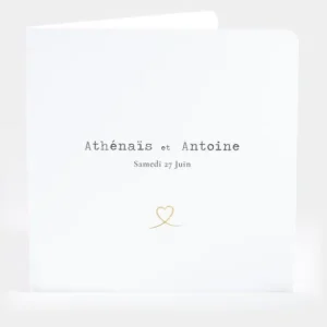 Faire-part de mariage Aloha livret*Faire-part Elégant New