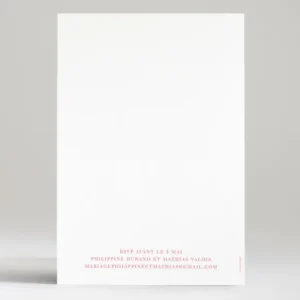 Faire-part de mariage Amour*Faire-part Elégant Best