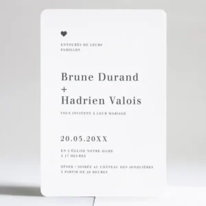 Faire-part de mariage Amour*Faire-part Elégant Best