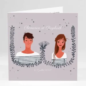 Faire-part de mariage Arlette & Albin*Faire-part Elégant Discount