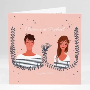 Faire-part de mariage Arlette & Albin*Faire-part Elégant Discount