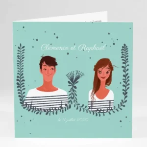 Faire-part de mariage Arlette & Albin*Faire-part Elégant Discount