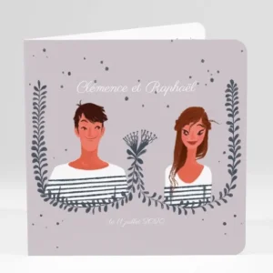 Faire-part de mariage Arlette & Albin*Faire-part Elégant Discount