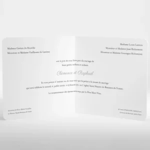 Faire-part de mariage Arlette & Albin*Faire-part Elégant Discount
