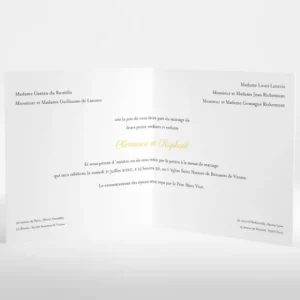 Faire-part de mariage Arlette & Albin*Faire-part Elégant Discount