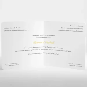 Faire-part de mariage Arlette & Albin*Faire-part Elégant Discount