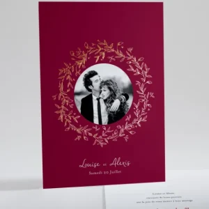 Faire-part de mariage Artisanal*Faire-part Elégant Fashion