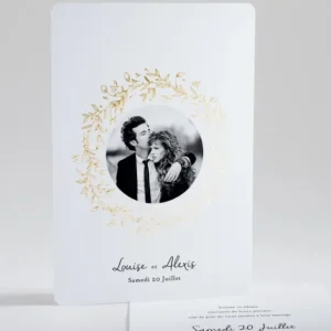 Faire-part de mariage Artisanal*Faire-part Elégant Fashion