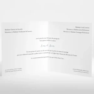 Faire-part de mariage Au gre du vent*Faire-part Elégant Best