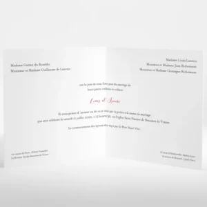 Faire-part de mariage Au gre du vent*Faire-part Elégant Best