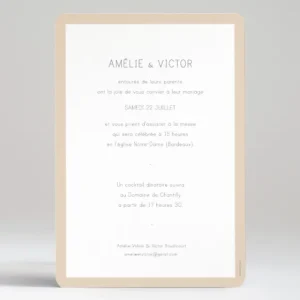 Faire-part de mariage Bel amour*Faire-part Elégant Best