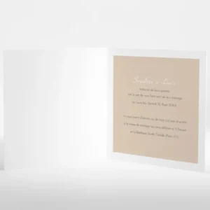 Faire-part de mariage Bel amour livret*Faire-part Elégant Fashion