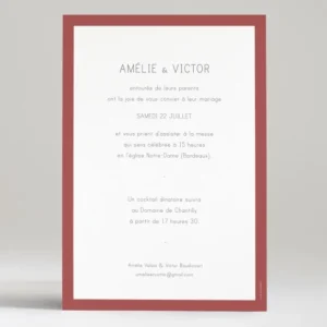 Faire-part de mariage Bel amour*Faire-part Elégant Best