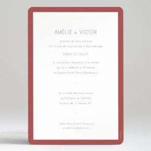 Faire-part de mariage Bel amour*Faire-part Elégant Best