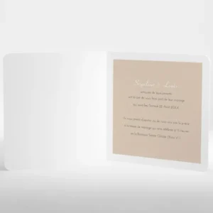 Faire-part de mariage Bel amour livret*Faire-part Elégant Fashion