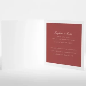 Faire-part de mariage Bel amour livret*Faire-part Elégant Fashion