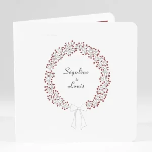 Faire-part de mariage Bel amour livret*Faire-part Elégant Fashion