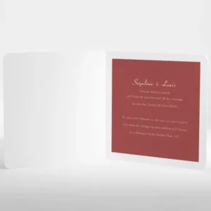 Faire-part de mariage Bel amour livret*Faire-part Elégant Fashion