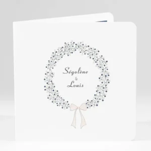 Faire-part de mariage Bel amour livret*Faire-part Elégant Fashion