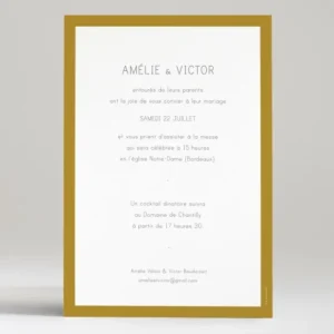 Faire-part de mariage Bel amour*Faire-part Elégant Best