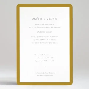 Faire-part de mariage Bel amour*Faire-part Elégant Best