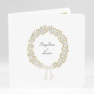 Faire-part de mariage Bel amour livret*Faire-part Elégant Fashion
