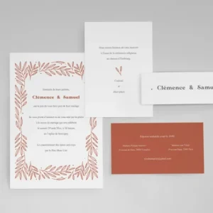 Faire-part de mariage Belle saison*Faire-part Elégant Outlet