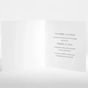 Faire-part de mariage Bleuets*Faire-part Elégant New