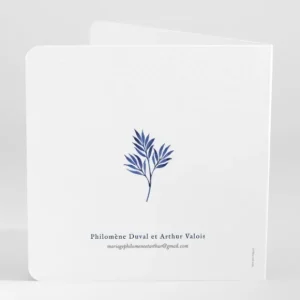 Faire-part de mariage Bleu roi*Faire-part Elégant Fashion