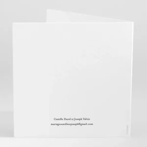 Faire-part de mariage Blue*Faire-part Elégant New
