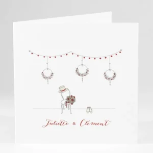 Faire-part de mariage Boheme chic*Faire-part Elégant New
