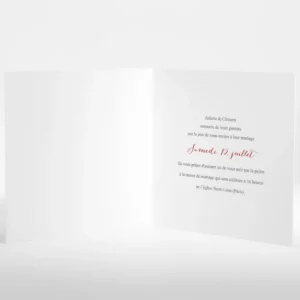 Faire-part de mariage Boheme chic*Faire-part Elégant New